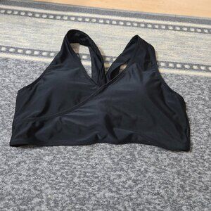 Nani Swimwear Womens Black Top XXL w/Removable Padding